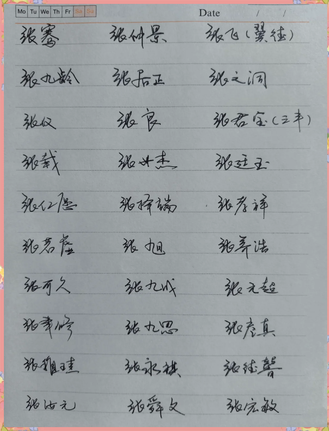 姓张历史名人