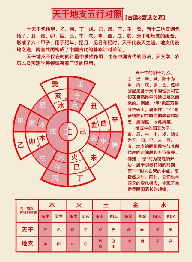 科普展现:地支五行属性（天干地支五行属性）