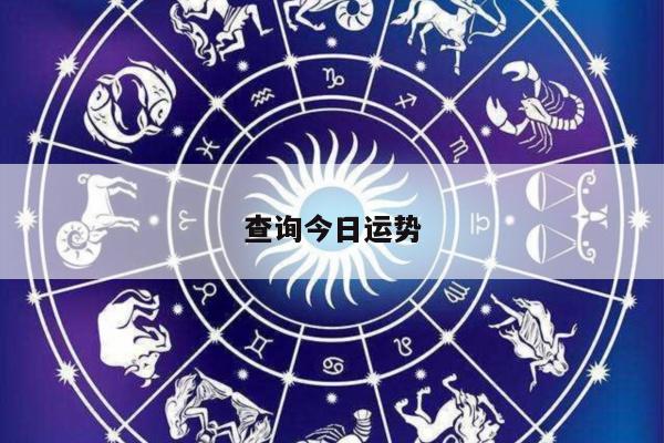 查询今日运势
