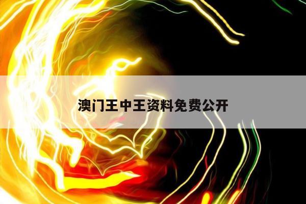 澳门王中王资料免费公开