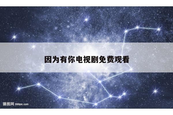 因为有你电视剧免费观看