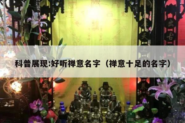 科普展现:好听禅意名字（禅意十足的名字）