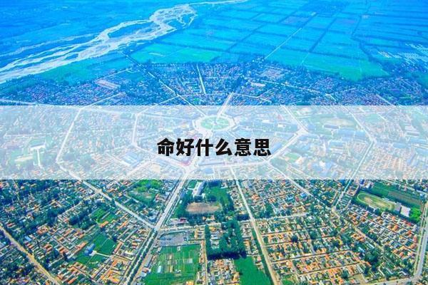 命好什么意思