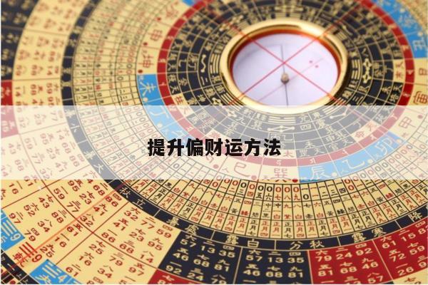 提升偏财运方法
