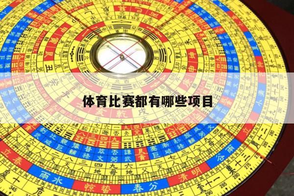 体育比赛都有哪些项目